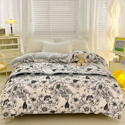 91家纺网 家纺一手货源 找家纺 （总）慕尚 2022新款牛奶绒保暖单被套