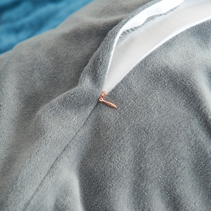 91家纺网 家纺一手货源 找家纺 吾秀家居 2022新款舒棉绒提花四件套 舒棉绒中蓝