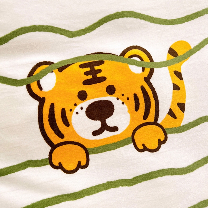 91家纺网 家纺一手货源 找家纺 慕尚 2022新款牛奶绒保暖单被套 老虎