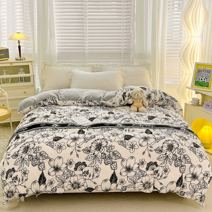 91家纺网 家纺一手货源 找家纺 慕尚 2022新款牛奶绒保暖单被套 丽莎