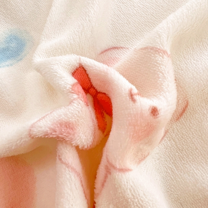 91家纺网 家纺一手货源 找家纺 慕尚 2022新款牛奶绒保暖单被套 小花熊