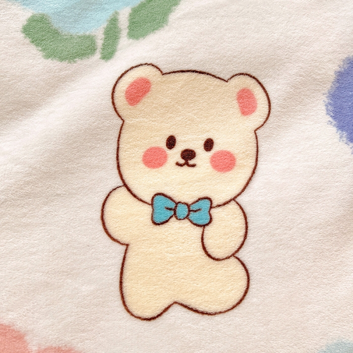 91家纺网 家纺一手货源 找家纺 慕尚 2022新款牛奶绒保暖单被套 小太熊