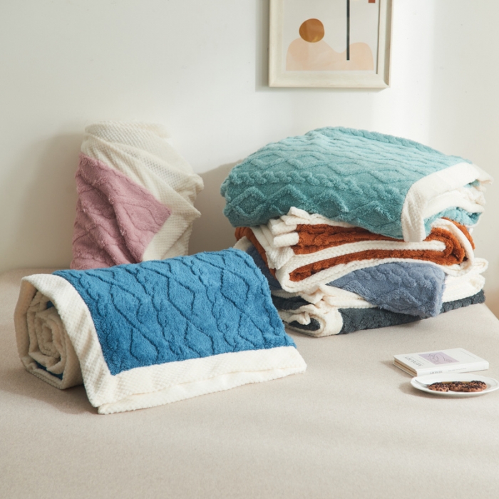 91家纺网 家纺一手货源 找家纺 （总）吾秀家居 2022新款贝贝绒双层舒棉毯