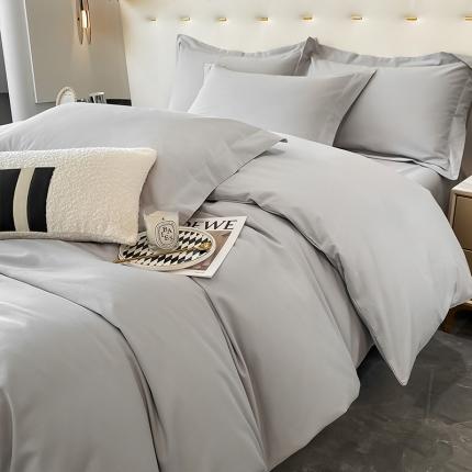 91家纺网 家纺一手货源 找家纺 （总）DC 2024新款全棉磨毛系列纯色四件套