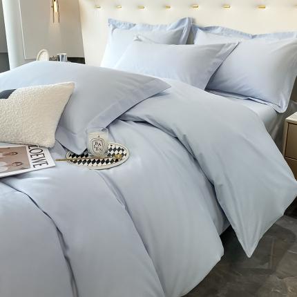 91家纺网 家纺一手货源 找家纺 （总）DC 2024新款全棉磨毛系列纯色四件套