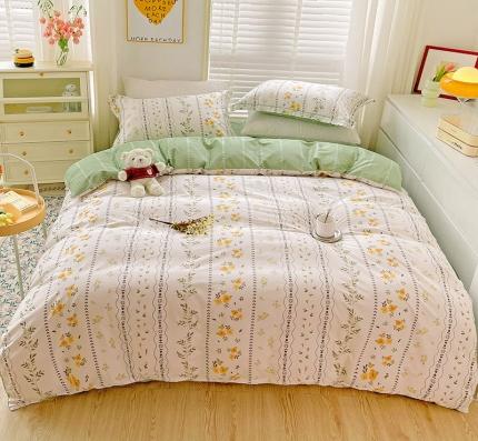 91家纺网 家纺一手货源 找家纺 （总）乐童 全棉网红直播爆款吊边＋一字绣工艺款四件套（三）