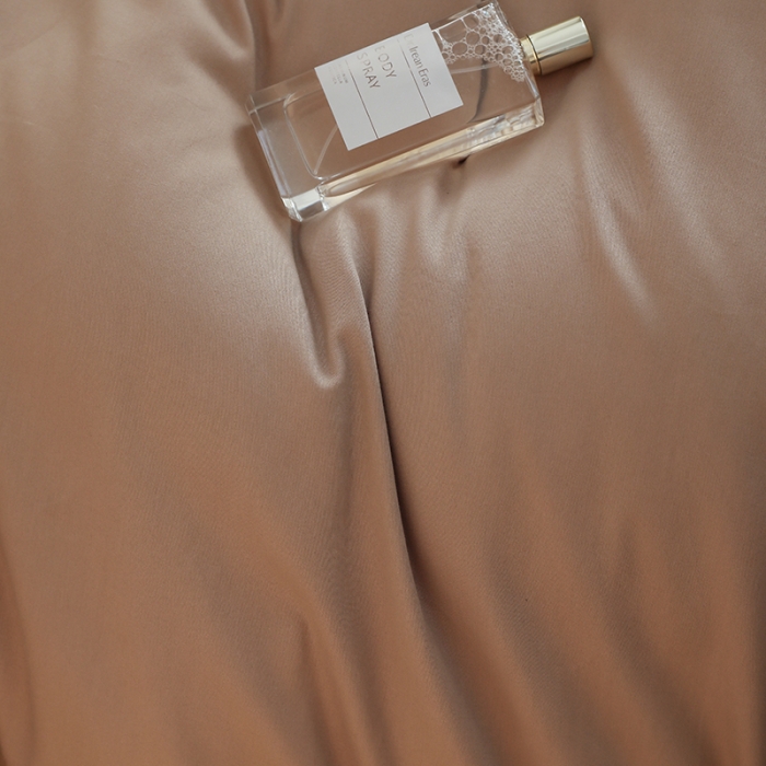 91家纺网 家纺一手货源 找家纺 沐白家纺 2022精梳火山全棉小磨毛纯色系列-单品被套 百草棕丨鱼肚白