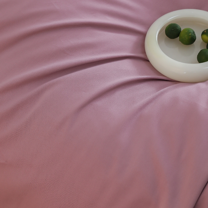 91家纺网 家纺一手货源 找家纺 沐白家纺 2022精梳火山全棉小磨毛纯色系列-单品被套 格调紫丨典雅灰