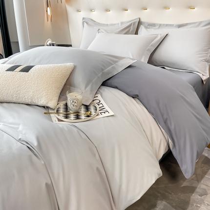 91家纺网 家纺一手货源 找家纺 （总）DC 2024新款全棉磨毛系列双拼四件套