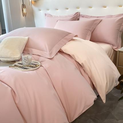 91家纺网 家纺一手货源 找家纺 （总）DC 2024新款全棉磨毛系列双拼四件套