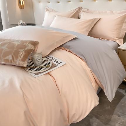 91家纺网 家纺一手货源 找家纺 （总）DC 2024新款全棉磨毛系列双拼四件套