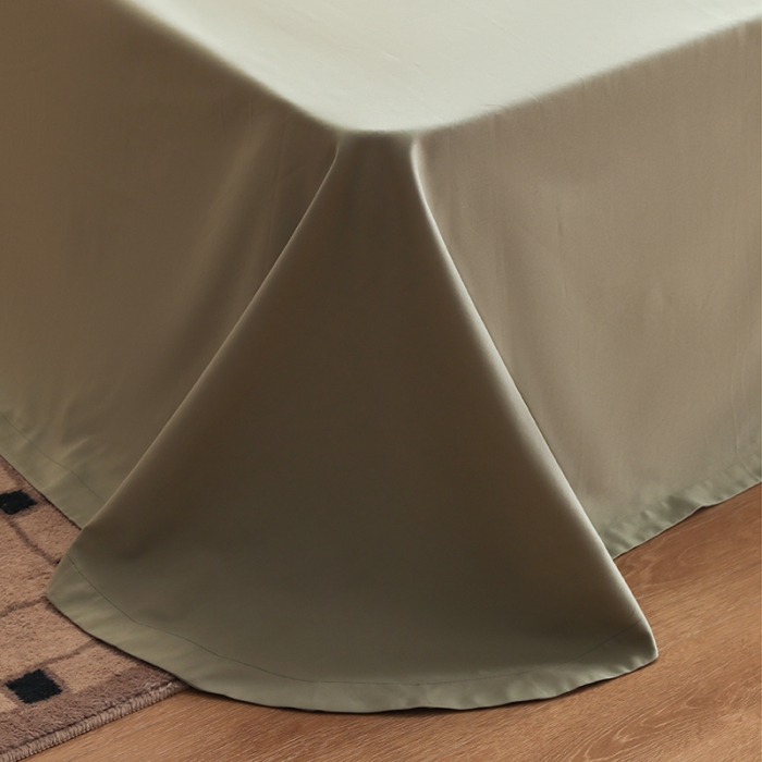 91家纺网 家纺一手货源 找家纺 沐白家纺 2022精梳火山全棉小磨毛纯色系列-单品床单 丛林绿