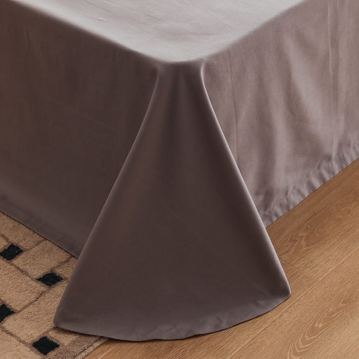 91家纺网 家纺一手货源 找家纺 沐白家纺 2022精梳火山全棉小磨毛纯色系列-单品床单 典雅灰