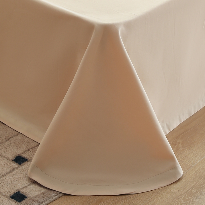 91家纺网 家纺一手货源 找家纺 沐白家纺 2022精梳火山全棉小磨毛纯色系列-单品床单 闪耀黄