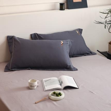 91家纺网 家纺一手货源 找家纺 （总）沐白家纺 2022精梳火山全棉小磨毛纯色-单品枕套