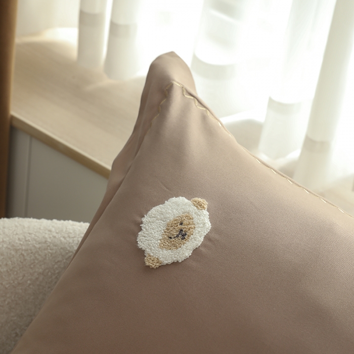 91家纺网 家纺一手货源 找家纺 （总）沐白家纺 2022精梳火山全棉小磨毛纯色-单品枕套