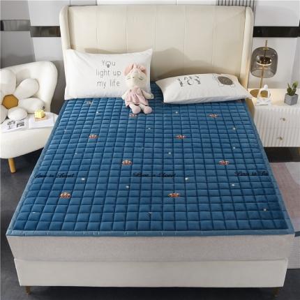 91家纺网 家纺一手货源 找家纺 东宇 2022新款直播供货A类母婴级高克重宝宝绒床垫皇冠假日