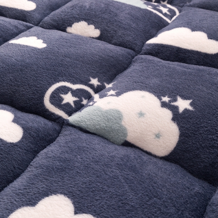 91家纺网 家纺一手货源 找家纺 盈超 2023新款羊羔绒床垫系列 云朵