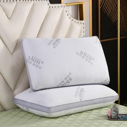 浩宇家纺新款整张棉热熔枕芯针织棉枕头成人家用枕芯不变形可机洗 热熔  白