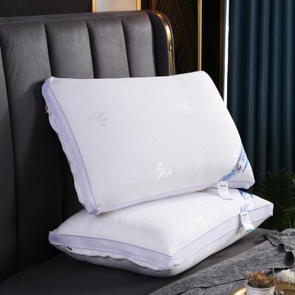 浩宇家纺新款整张棉热熔枕芯针织棉枕头成人家用枕芯不变形可机洗 热熔 树叶