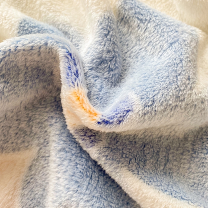 91家纺网 家纺一手货源 找家纺 慕尚 2022新款加厚保暖雪花绒床笠 橘子花