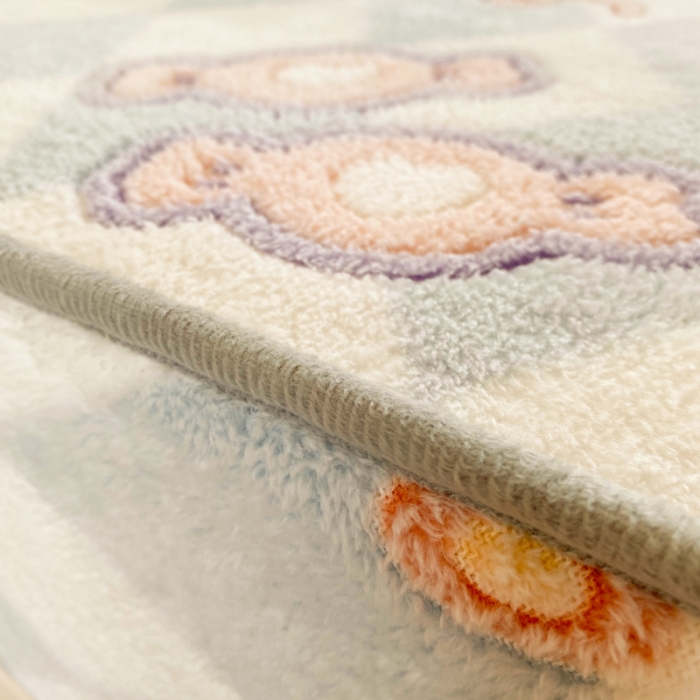 91家纺网 家纺一手货源 找家纺 慕尚 2022新款加厚保暖雪花绒床笠 甜蜜小熊