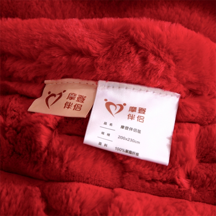 91家纺网 家纺一手货源 找家纺 凯轩 仿裘皮伴侣毛毯毯子 伴侣 大红