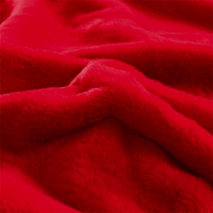 91家纺网 家纺一手货源 找家纺 凯轩 2024新款精品绣花仿兔绒毛毯毯子 双喜临门