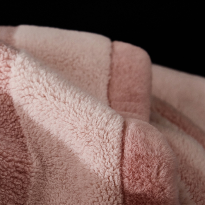 91家纺网 家纺一手货源 找家纺 凯轩 摩登仿羊绒毛毯毯子 粉色