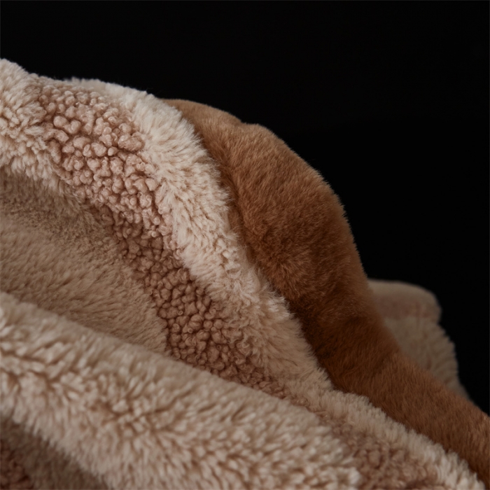 91家纺网 家纺一手货源 找家纺 凯轩 摩登仿羊绒毛毯毯子 粉色