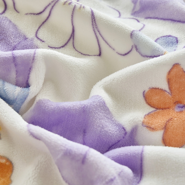 91家纺网 家纺一手货源 找家纺 怡家居 2022秋冬高克重牛奶绒印花四件套 花田