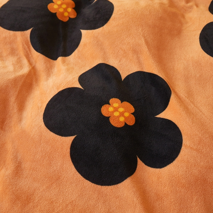 91家纺网 家纺一手货源 找家纺 怡家居 2022秋冬高克重牛奶绒印花四件套 花颜