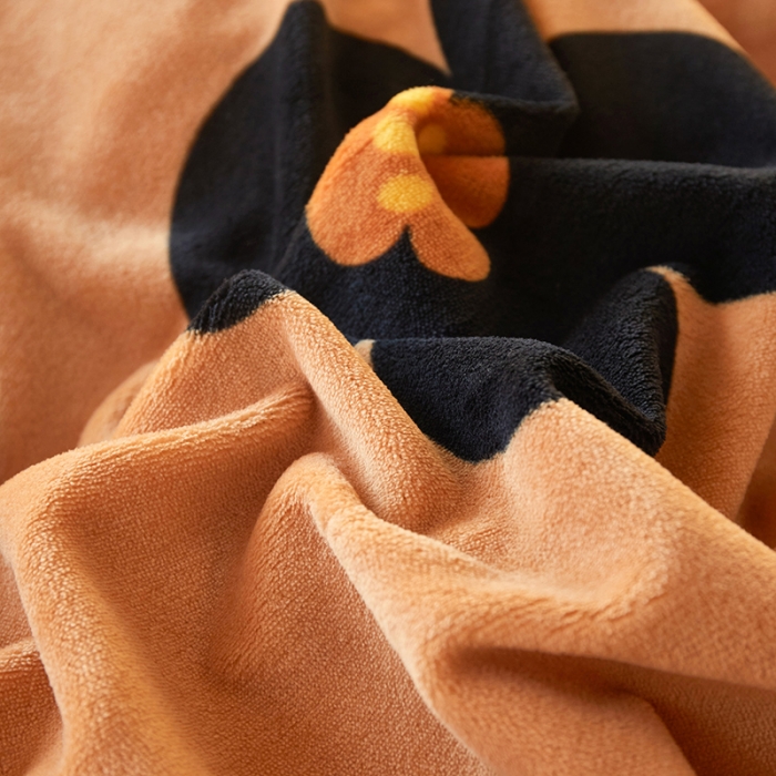 91家纺网 家纺一手货源 找家纺 怡家居 2022秋冬高克重牛奶绒印花四件套 花颜