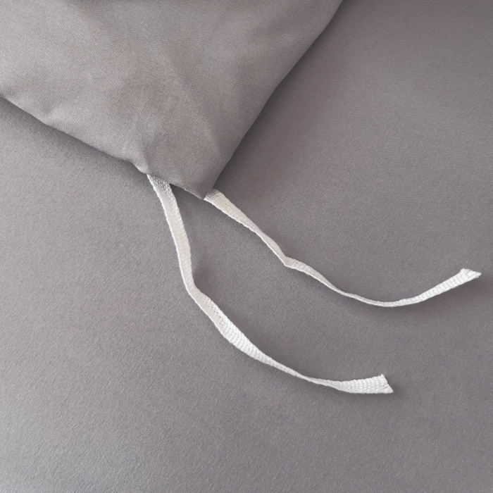 91家纺网 家纺一手货源 找家纺 乐卧2026新款亲肤棉磨毛单品床裙枕套 灰色