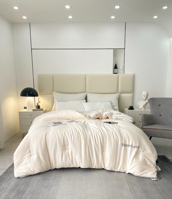 91家纺网 家纺一手货源 找家纺 （总）匠心 2022新款木本提花大豆被