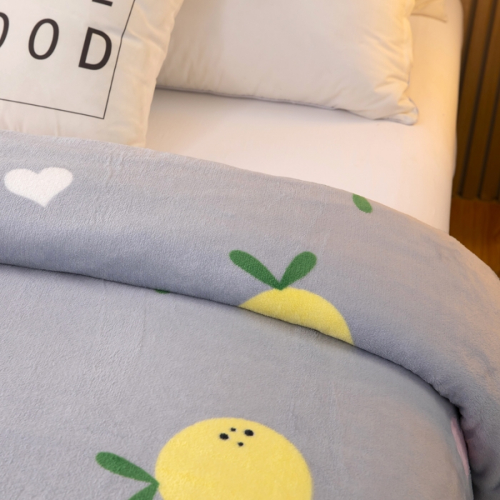 91家纺网 家纺一手货源 找家纺 侨鑫2022新款法兰绒多功能毛毯 小橙子