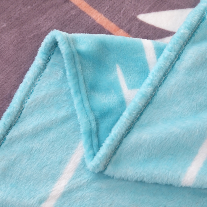 91家纺网 家纺一手货源 找家纺 侨鑫2022新款法兰绒多功能毛毯 竖条花香