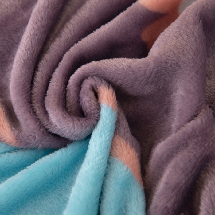 91家纺网 家纺一手货源 找家纺 侨鑫2022新款法兰绒多功能毛毯 竖条花香