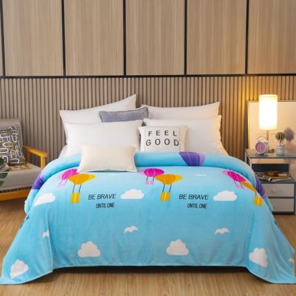 侨鑫2022新款法兰绒多功能毛毯 热气球