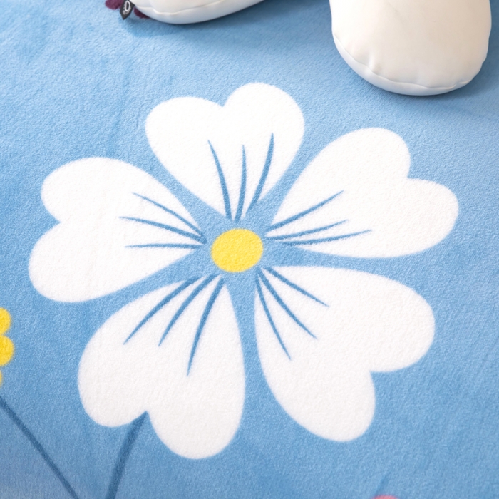 91家纺网 家纺一手货源 找家纺 侨鑫2022新款法兰绒多功能毛毯 秘密花园