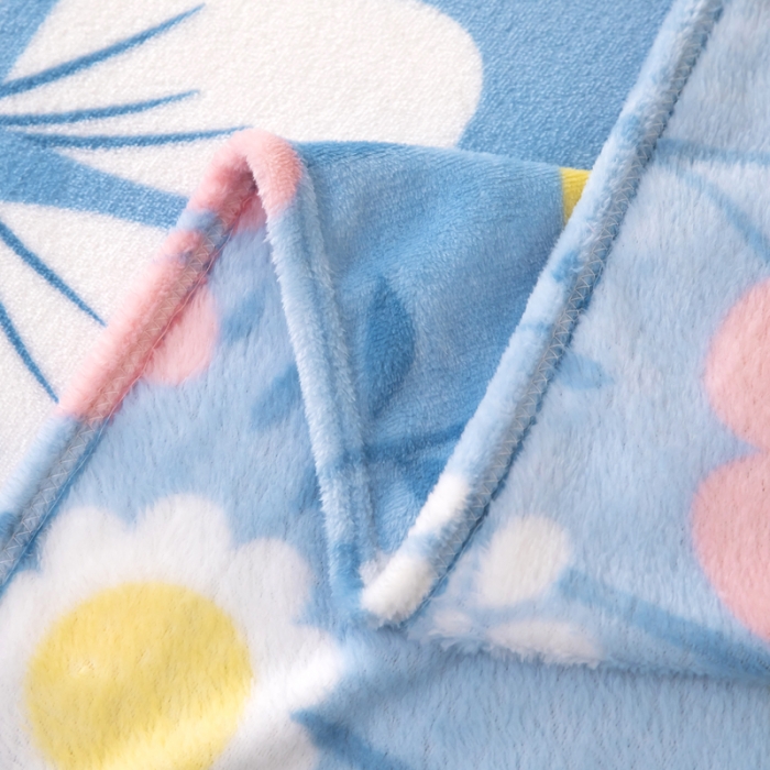 91家纺网 家纺一手货源 找家纺 侨鑫2022新款法兰绒多功能毛毯 秘密花园