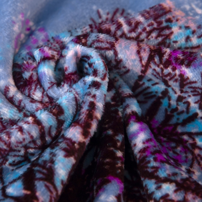 91家纺网 家纺一手货源 找家纺 侨鑫2022新款法兰绒多功能毛毯 发财树