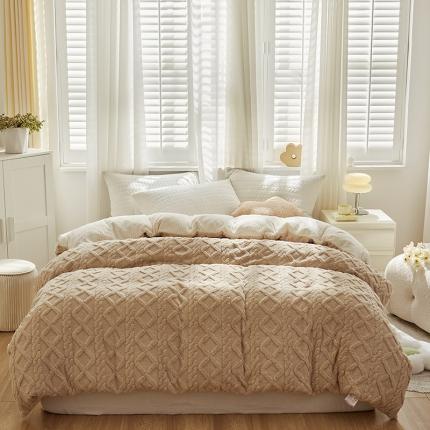 91家纺网 家纺一手货源 找家纺 （总）温宁 2022新款塔芙绒贝贝绒多功能被套毯毛毯子盖毯