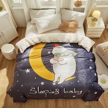 91家纺网 家纺一手货源 找家纺 （总）温宁 2022新款婴儿绒贝贝绒多功能被套毯毛毯子盖毯