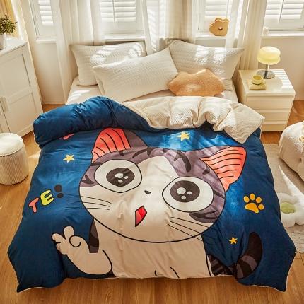 91家纺网 家纺一手货源 找家纺 （总）温宁 2022新款婴儿绒贝贝绒多功能被套毯毛毯子盖毯