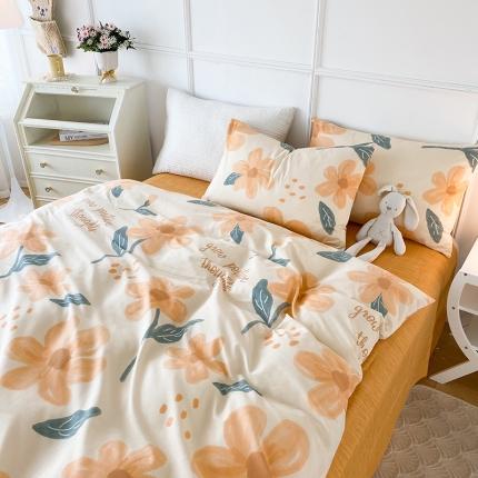 91家纺网 家纺一手货源 找家纺 总 珺柔 2022年新款13372全棉四件套纯棉印花套件