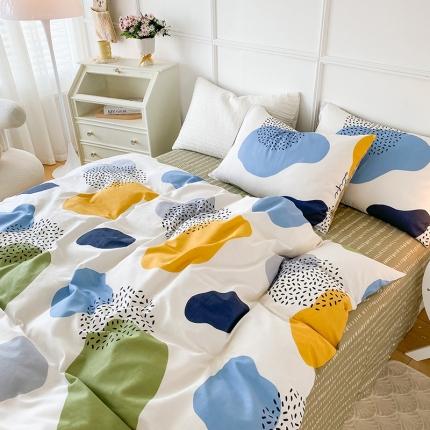 91家纺网 家纺一手货源 找家纺 总 珺柔 2022年新款13372全棉四件套纯棉印花套件