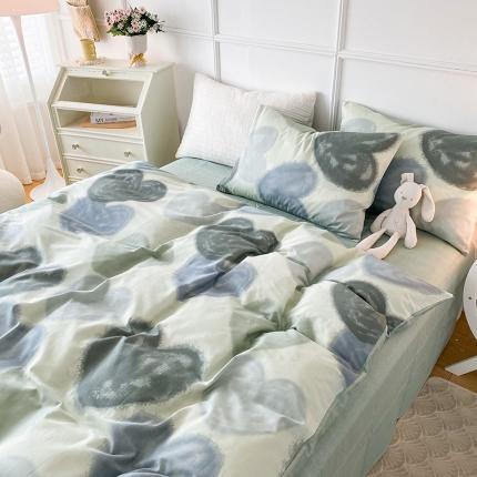 91家纺网 家纺一手货源 找家纺 总 珺柔 2022年新款13372全棉四件套纯棉印花套件