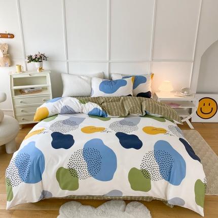 珺柔 2022年新款13372全棉四件套纯棉印花套件 拿破仑