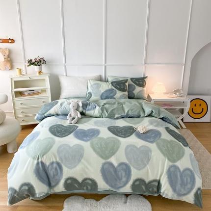 珺柔 2022年新款13372全棉四件套纯棉印花套件 星辰